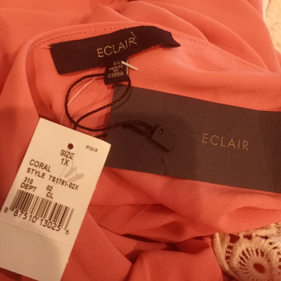 Nordstrom Eclair Peach Boho Tunic with Open Cross-over Back NWT - Picture 6 of 7